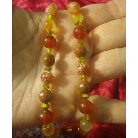 Natural fossil necklace Sea coral fossil - Picture 4 of 7